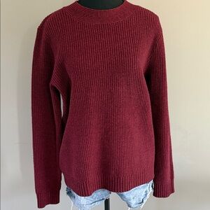 Pendleton Women's Deep Red Crew Neck Sweater